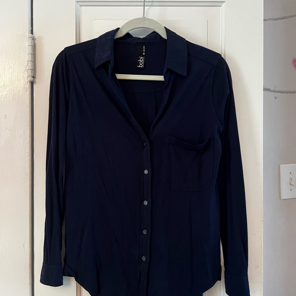 Bobi Deep Blue Casual Shirt
